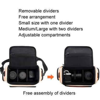 Cwatcun D121 Shoulder Crossbody Camera Bag Colorful Large Capacity Waterproof Digital Photography Bag, Color: Large Orange Red by Cwatcun