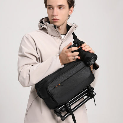 Cwatcun D133 Camera Chest Bag Multi-functional Handheld Slanting Cross Shoulder Camera Casual Bag, Color: Medium Black by Cwatcun