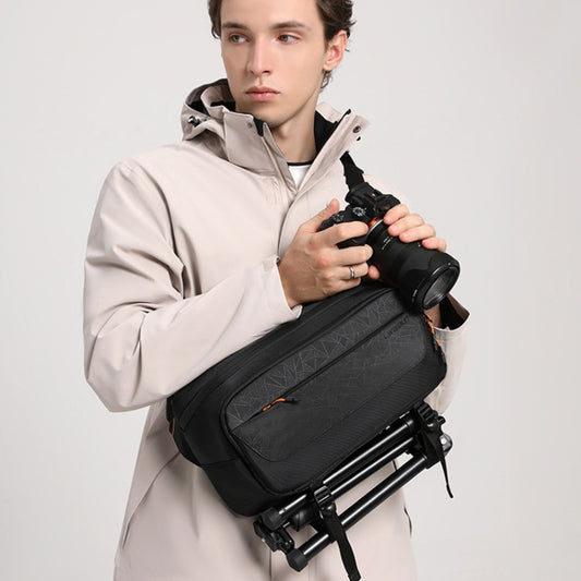 Cwatcun D133 Camera Chest Bag Multi-functional Handheld Slanting Cross Shoulder Camera Casual Bag, Color: Medium Black by Cwatcun