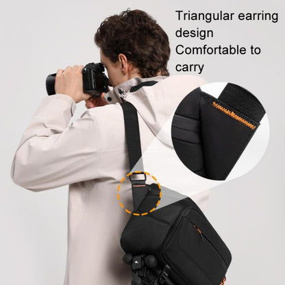 Cwatcun D133 Camera Chest Bag Multi-functional Handheld Slanting Cross Shoulder Camera Casual Bag, Color: Medium Black by Cwatcun