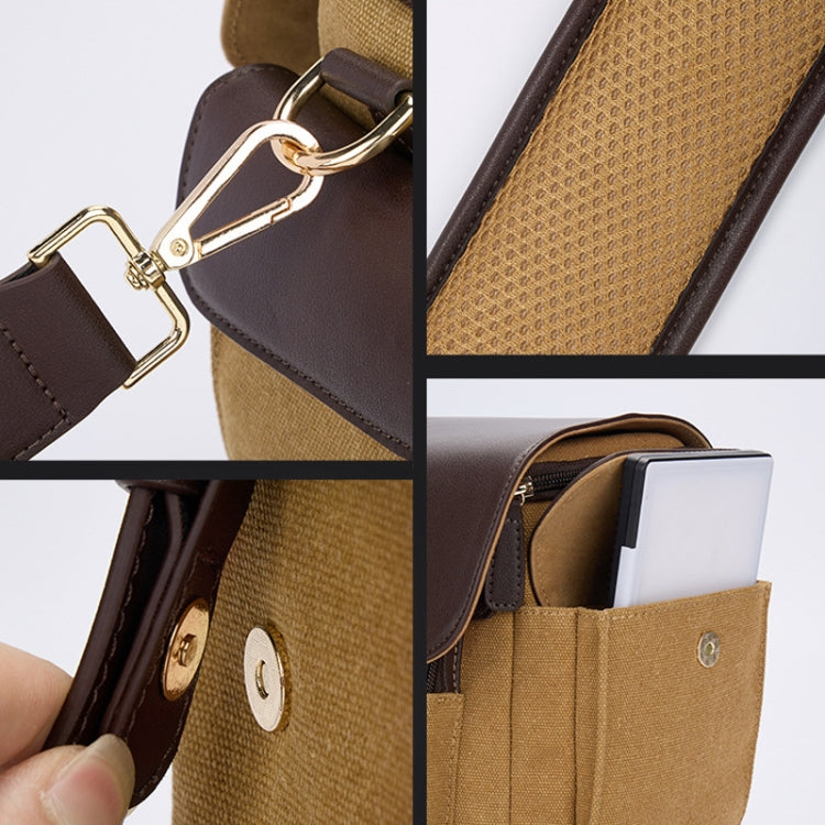 Cwatcun D127 Single Shoulder Vintage Waterproof Canvas Bag DSLR Camera Photo Bag by Cwatcun