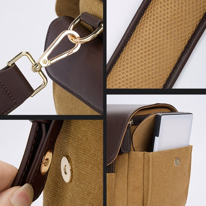 Cwatcun D127 Single Shoulder Vintage Waterproof Canvas Bag DSLR Camera Photo Bag by Cwatcun