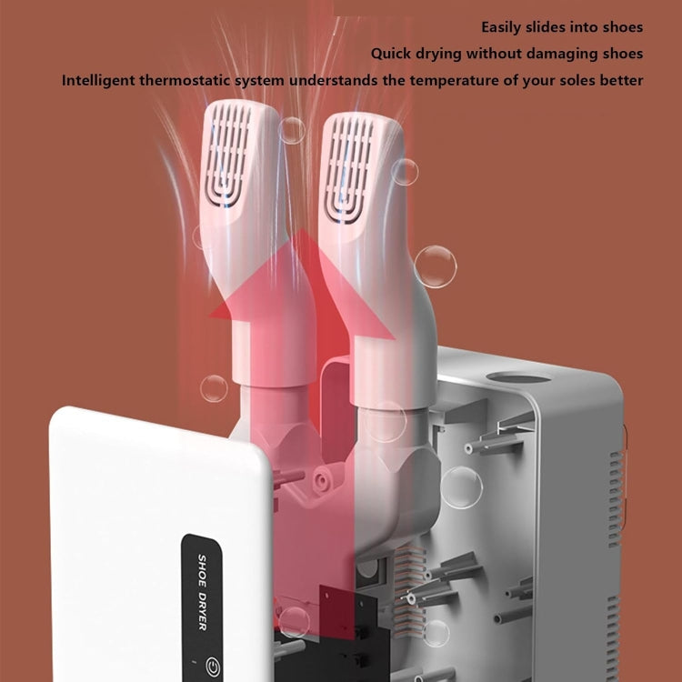 140W Boot Dryer Wall Mounted Shoes Warmer Heater, 3 Gear Timing, 360 Degree Rotating Air Outlet US Plug(Green) by bashfashion