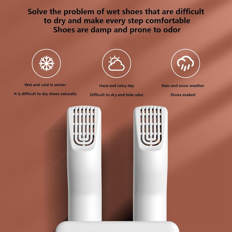 140W Boot Dryer Wall Mounted Shoes Warmer Heater, 3 Gear Timing, 360 Degree Rotating Air Outlet EU Plug(Green) by bashfashion