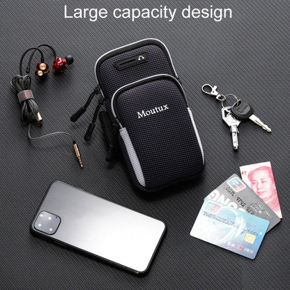 Moutux Outdoor Running Cell Phone Arm Bag Unisex Waterproof Sport Armband(Gray) by Moutux