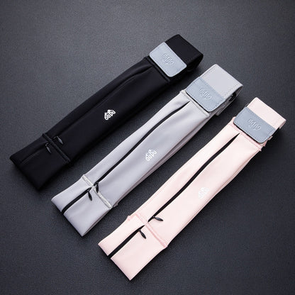 Large OUDU Outdoor Sports Portable Wrap-Around Waist Pack Unisex Cell Phone Bag(Light Pink) by OUDU