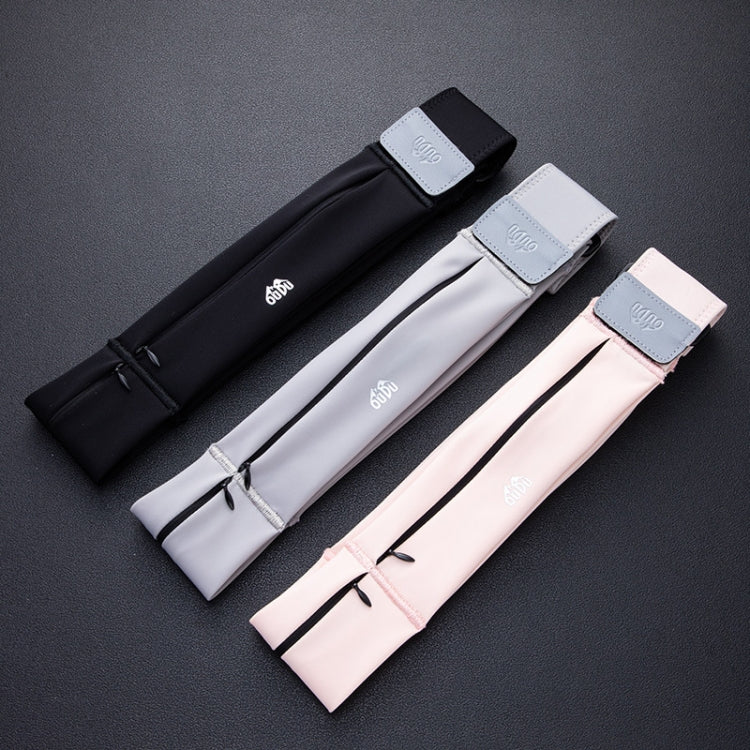 Small OUDU Outdoor Sports Portable Wrap-Around Waist Pack Unisex Cell Phone Bag(Black) by OUDU