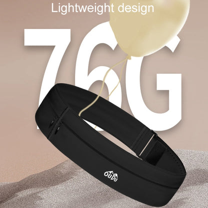 Large OUDU Outdoor Sports Portable Wrap-Around Waist Pack Unisex Cell Phone Bag(Light Gray) by OUDU