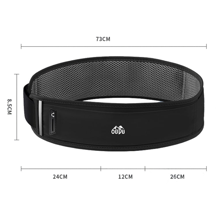 Large OUDU Outdoor Sports Wraparound Waist Pack Portable Water Bottle Bag(Pink) by OUDU