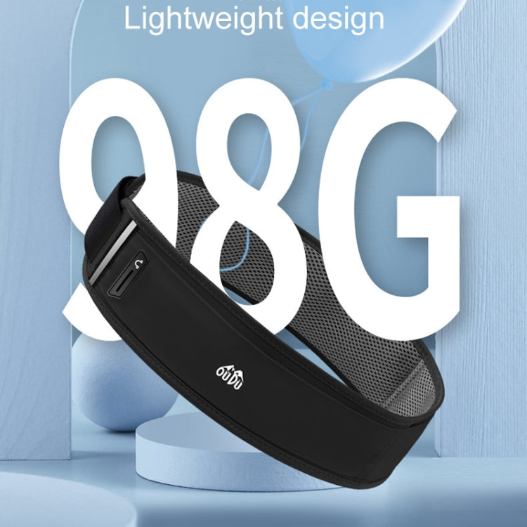 Large OUDU Outdoor Sports Wraparound Waist Pack Portable Water Bottle Bag(Black) by OUDU