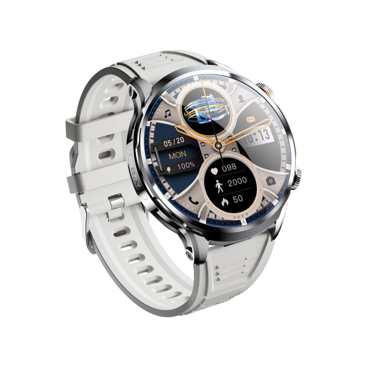 H18 Ultra-Thin Round Ball Screen 1.95 Inch Plug-In Phone Smart Watch 32G(Silver) by bashfashion