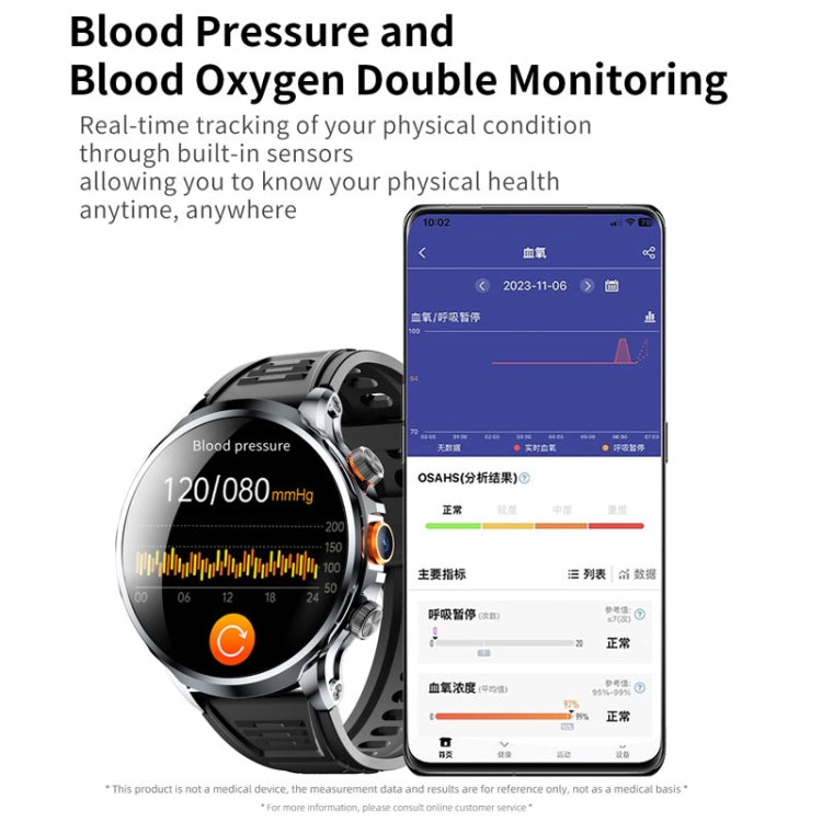 H18 Ultra-Thin Round Ball Screen 1.95 Inch Plug-In Phone Smart Watch 32G(Silver) by bashfashion