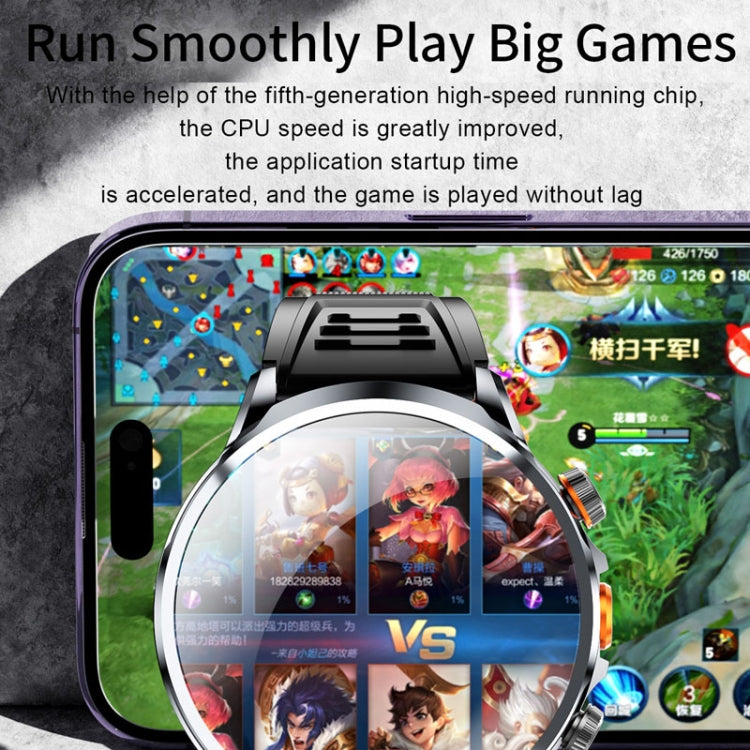 H18 Ultra-Thin Round Ball Screen 1.95 Inch Plug-In Phone Smart Watch 32G(Black) by bashfashion