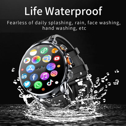 H18 Ultra-Thin Round Ball Screen 1.95 Inch Plug-In Phone Smart Watch 32G(Black) by bashfashion