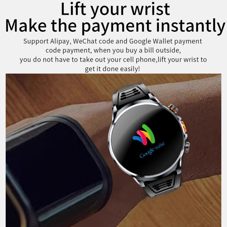 H18 Ultra-Thin Round Ball Screen 1.95 Inch Plug-In Phone Smart Watch 32G(Black) by bashfashion