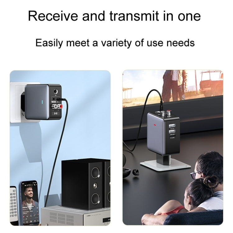 OMS-H6 Bluetooth 5.3 Adapter Wireless Audio Receiver And Transmitter EU Plug by bashfashion