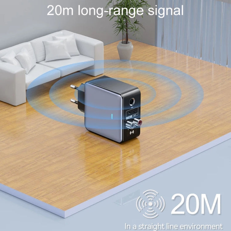 OMS-H6 Bluetooth 5.3 Adapter Wireless Audio Receiver And Transmitter EU Plug by bashfashion