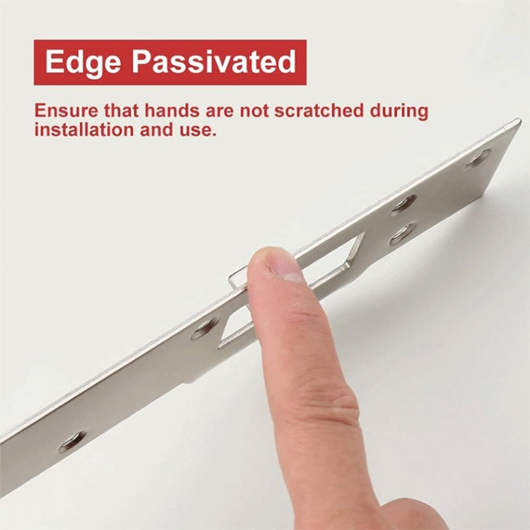 Heavy Duty Metal Latch Plate for Exterior Interior Door Double Hole Reinforcement Striker Plates(White) by bashfashion