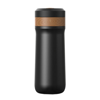 Portable Thermos Tea Brewer Coffee Filter Stainless Steel Carry-On French Press Kettle, Capacity: 320ml by bashfashion