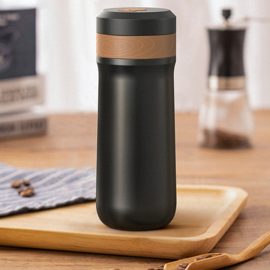 Portable Thermos Tea Brewer Coffee Filter Stainless Steel Carry-On French Press Kettle, Capacity: 320ml by bashfashion