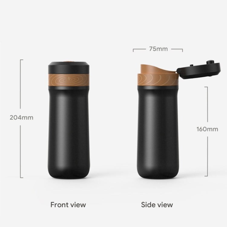 Portable Thermos Tea Brewer Coffee Filter Stainless Steel Carry-On French Press Kettle, Capacity: 320ml by bashfashion