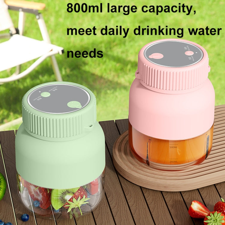 800ml Multifunctional Wireless Portable Juicer Large-capacity Outdoor Juicer(Pink) by bashfashion