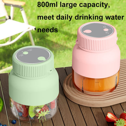 800ml Multifunctional Wireless Portable Juicer Large-capacity Outdoor Juicer(Pink) by bashfashion