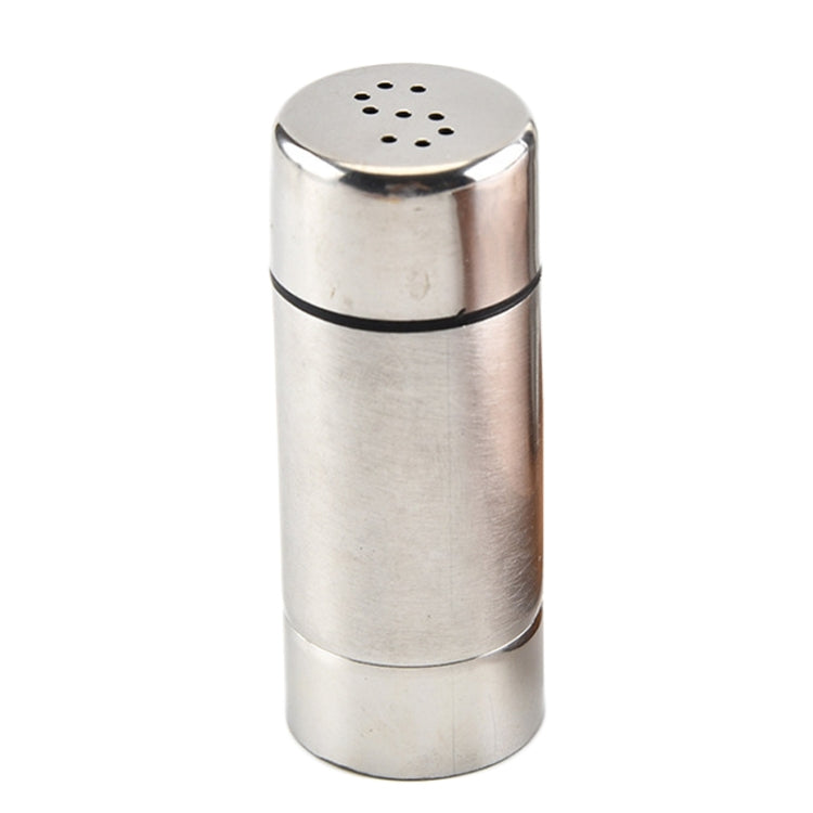 Stainless Steel Kitchen Spice Jar Outdoor BBQ Seasoning Bottle Pepper Sprinkle Jar(S-hole) by bashfashion