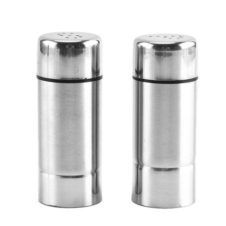 Stainless Steel Kitchen Spice Jar Outdoor BBQ Seasoning Bottle Pepper Sprinkle Jar(S-hole) by bashfashion