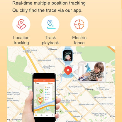 K26H 4G Kids Phone Watch With 1.83-inch Touch Screen Front Camera SOS GPS Location(Pink) by bashfashion