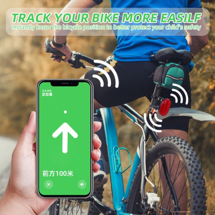 For AirTag Tracker Bicycle Anti-theft Taillight Road Bike Seat Tube Reflective Hidden Mount by bashfashion