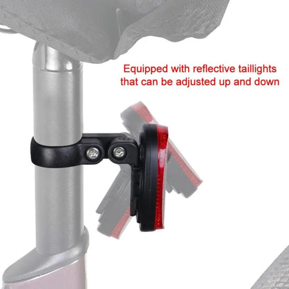 For AirTag Tracker Bicycle Anti-theft Taillight Road Bike Seat Tube Reflective Hidden Mount by bashfashion