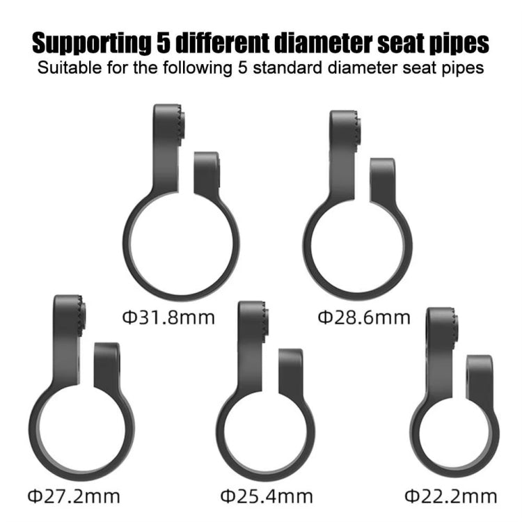 For AirTag Tracker Bicycle Anti-theft Taillight Road Bike Seat Tube Reflective Hidden Mount by bashfashion