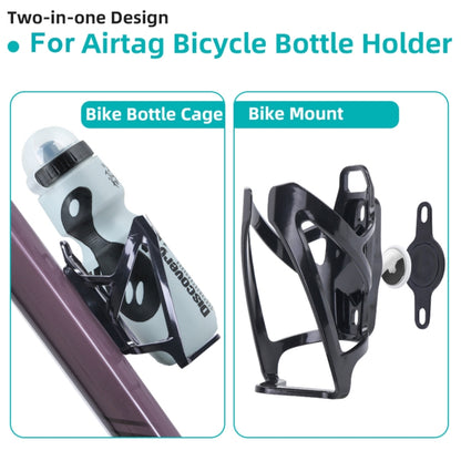 For AirTag Locator Bike Kettle Stand Water Bottle Cage Anti-Lost GPS Location Case, Spec: Front Cover by bashfashion