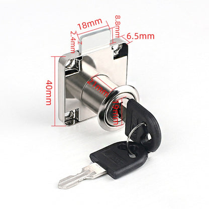 Drawer Lock Furniture Closet Door Office Filing Cabinet Lock, Model: 138-22(Silver) by bashfashion