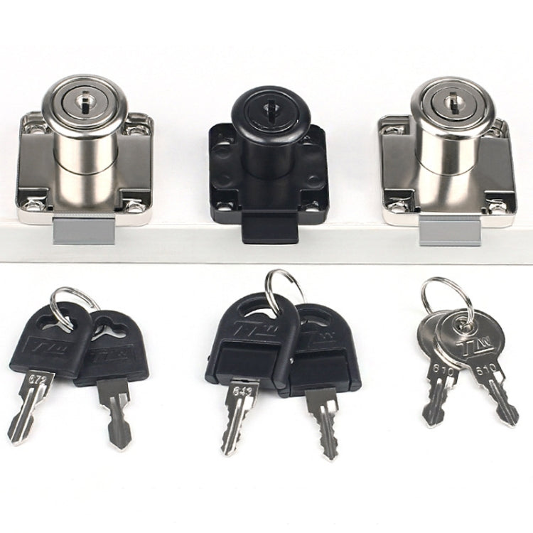 Drawer Lock Furniture Closet Door Office Filing Cabinet Lock, Model: 138-22(Black Folding Key) by bashfashion