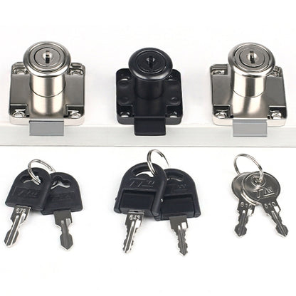 Drawer Lock Furniture Closet Door Office Filing Cabinet Lock, Model: 136-22(Silver Iron Key) by bashfashion