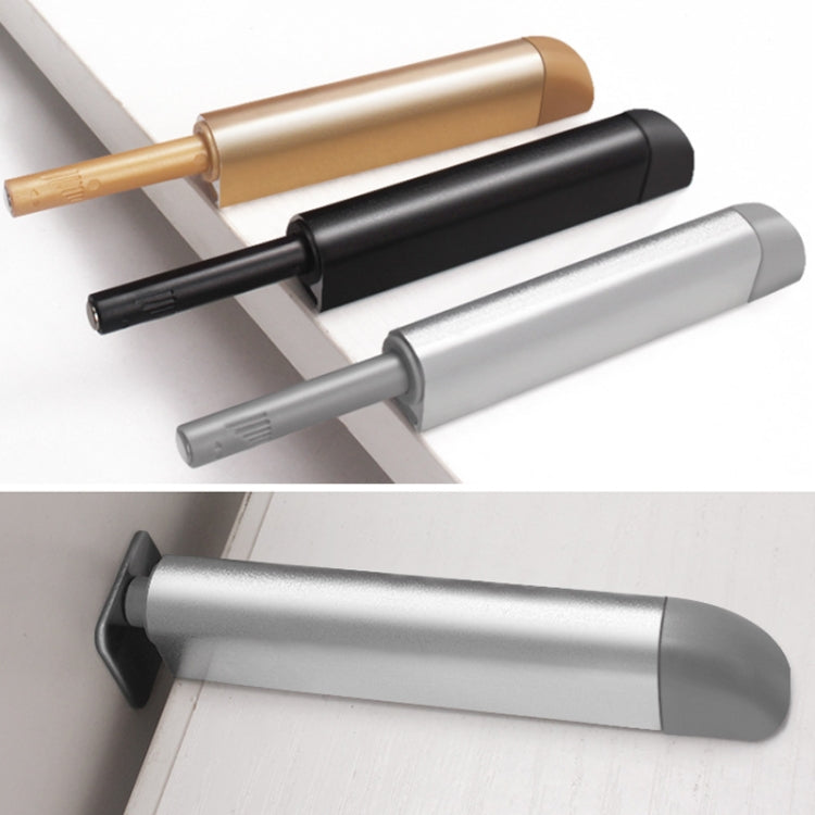 Cabinet Door Magnetic Self-rebounder Drawer Invisible Press Spring Door Opener(Black) by bashfashion