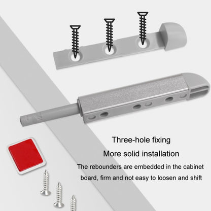 Cabinet Door Magnetic Self-rebounder Drawer Invisible Press Spring Door Opener(Gold) by bashfashion