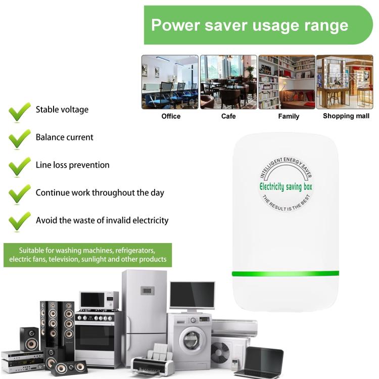 SD008 Smart Home Energy Saver Portable Safety Power Saving Box(UK Plug) by bashfashion
