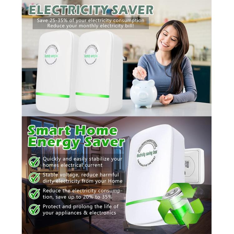 SD008 Smart Home Energy Saver Portable Safety Power Saving Box(UK Plug) by bashfashion