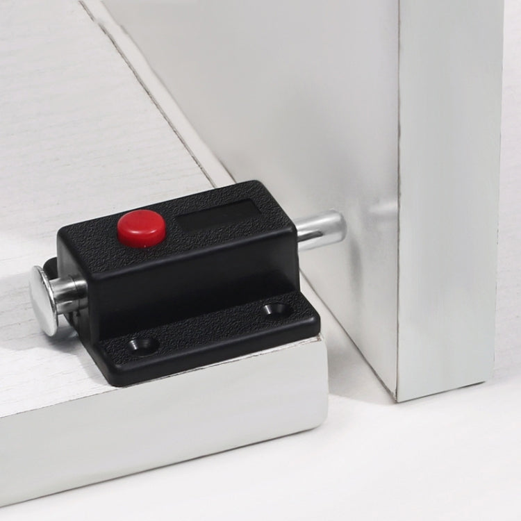 2pcs Plastic Cabinet Door Spring Latch Window Door Bolts Safety Latch Lock, Style: Without Lid Brown by bashfashion