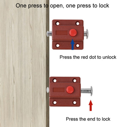 2pcs Plastic Cabinet Door Spring Latch Window Door Bolts Safety Latch Lock, Style: Without Lid Black by bashfashion