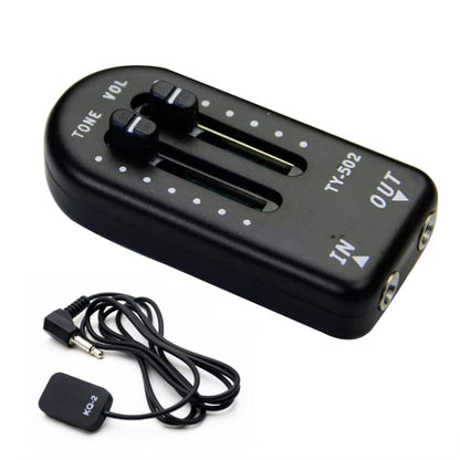 Stick-on Miniature Violin Guitar Universal Pickup(Black) by bashfashion