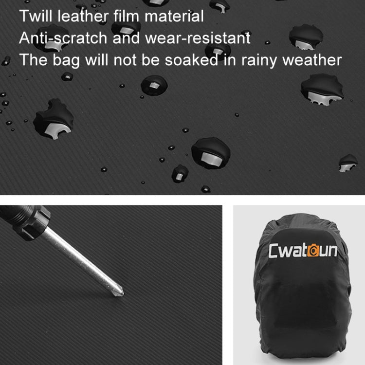 Cwatcun D136 Generation 1 Large Camera Trolley Shoulder Bag Large Capacity Outdoor Photography Storage Case(Black) by Cwatcun