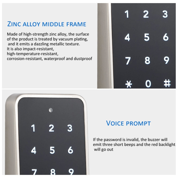 F8 Electronic Cabinet Lock Keyless Password Intelligent Card Unlock, Spec: Basic Version by bashfashion