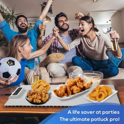 240W Electric Warming Tray Food Warmer with Adjustable Temperature, Timed Close US Plug by bashfashion