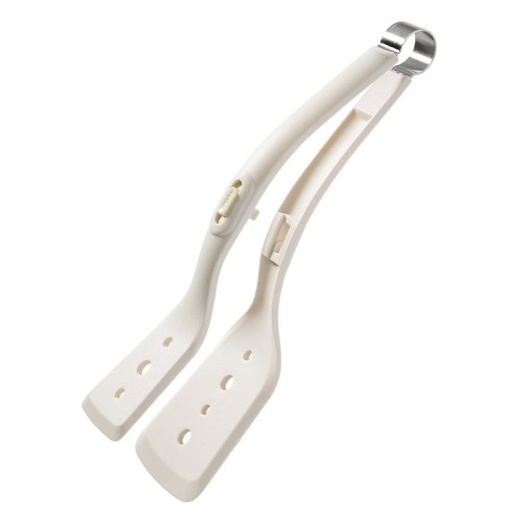 Household Spatula Clip Kitchen Anti-Scald And High Temperature Resistant Food Clamp(White) by bashfashion