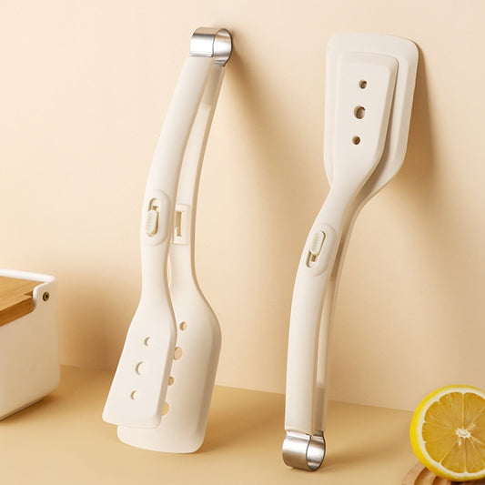 Household Spatula Clip Kitchen Anti-Scald And High Temperature Resistant Food Clamp(White) by bashfashion