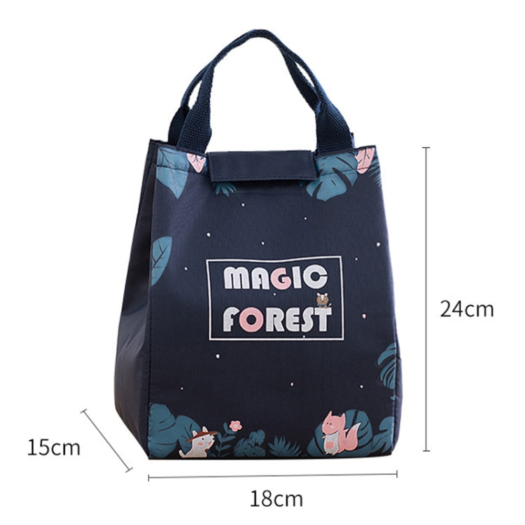 Lunch Thermal Bag Cooler Picnic Tote Food Bag Large Capacity Insulated Storage Pack, Style: Big Eyes Bunny by bashfashion